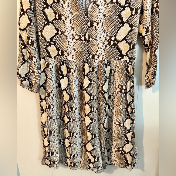 Maeve by Anthropologie Snakeskin Dress Size XS Maeve Juno Snake Print Mini Dress - Picture 4 of 11